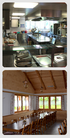 Küche und Restaurant